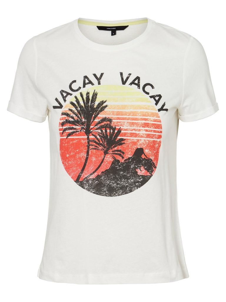 VERO MODA Damen T-Shirt VMPOLLY SS TOP BOX GA