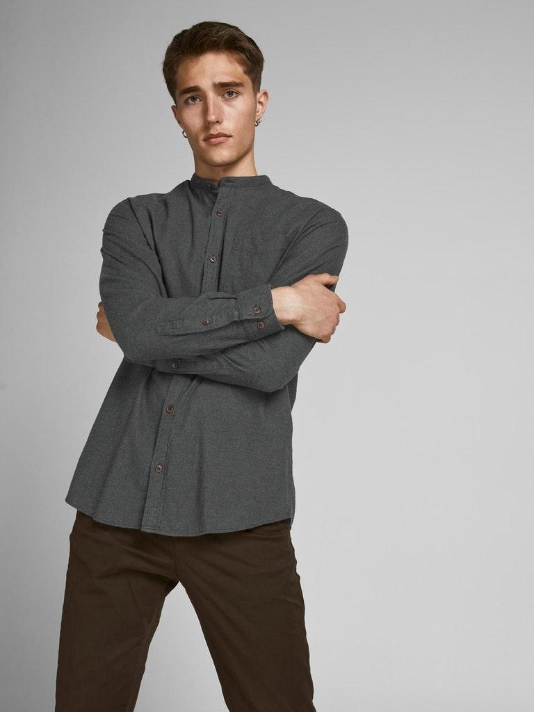 Jack & Jones Herren Hemd JJEBAND HEATHER SHIRT L/S STS