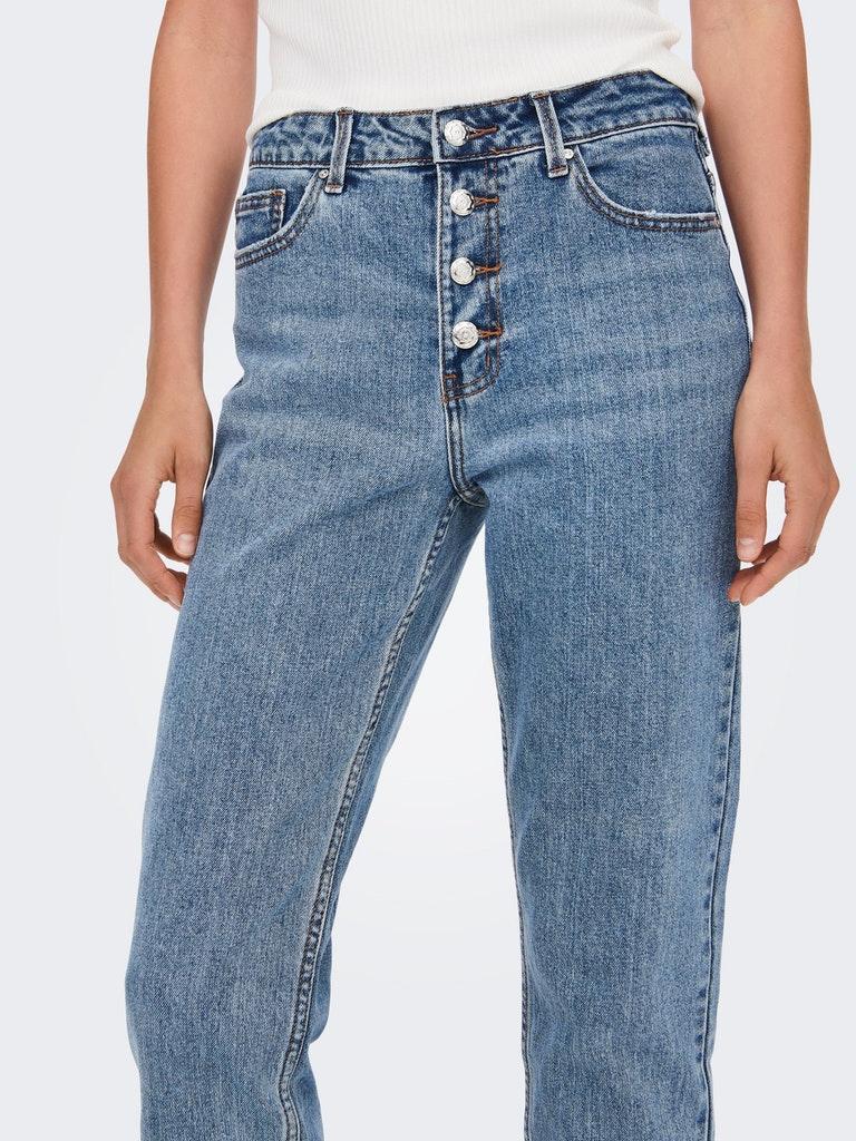 ONLY Damen Jeans ONLEMILY HW ST CR ANK RW BTN MAE06 NOOS
