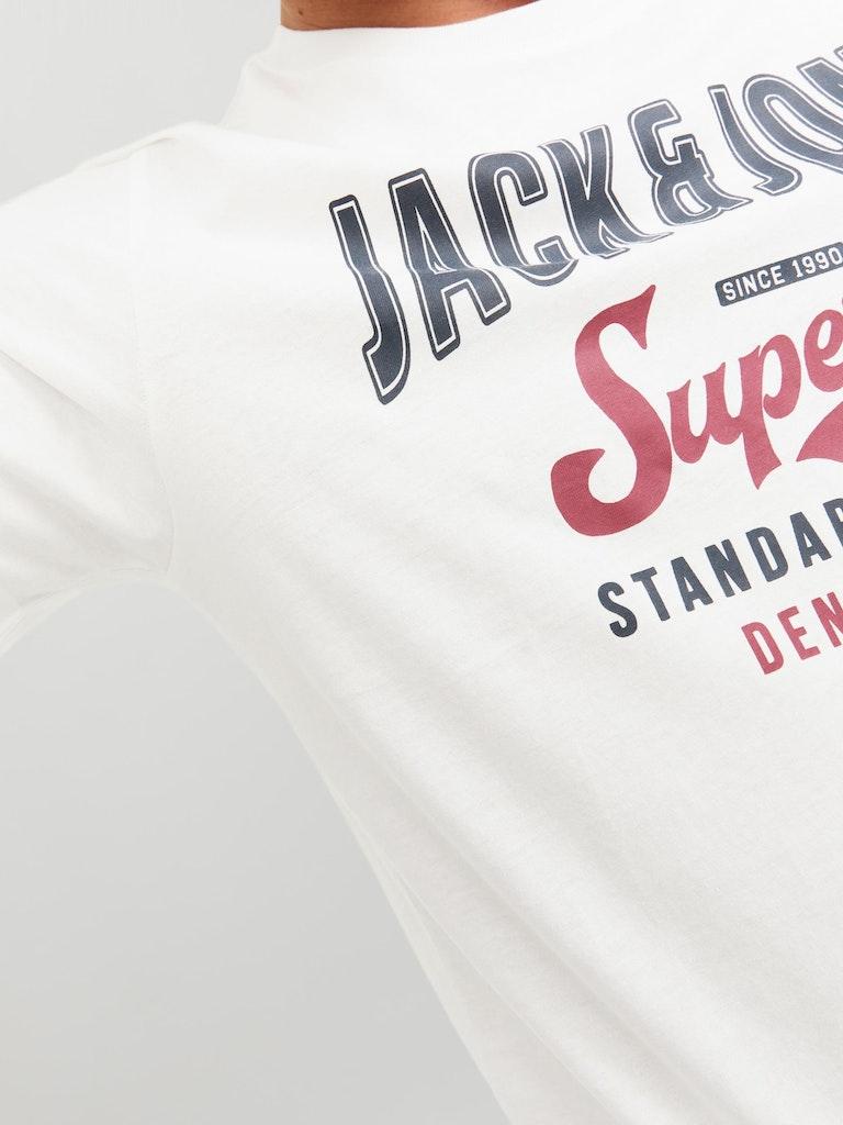 Jack & Jones Herren T-Shirt JJELOGO TEE SS O-NECK 2 COL SS23 SN