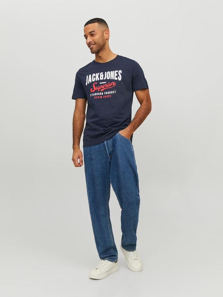Jack & Jones Herren T-Shirt JJELOGO TEE SS O-NECK 2 COL SS23 SN