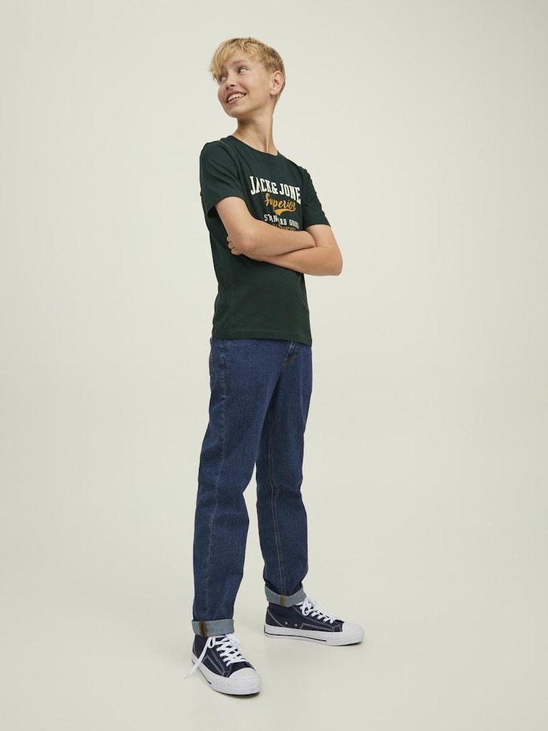 Jack & Jones Jungen T-Shirt JJELOGO TEE SS O-NECK 2COL AW22 NOOS JNR