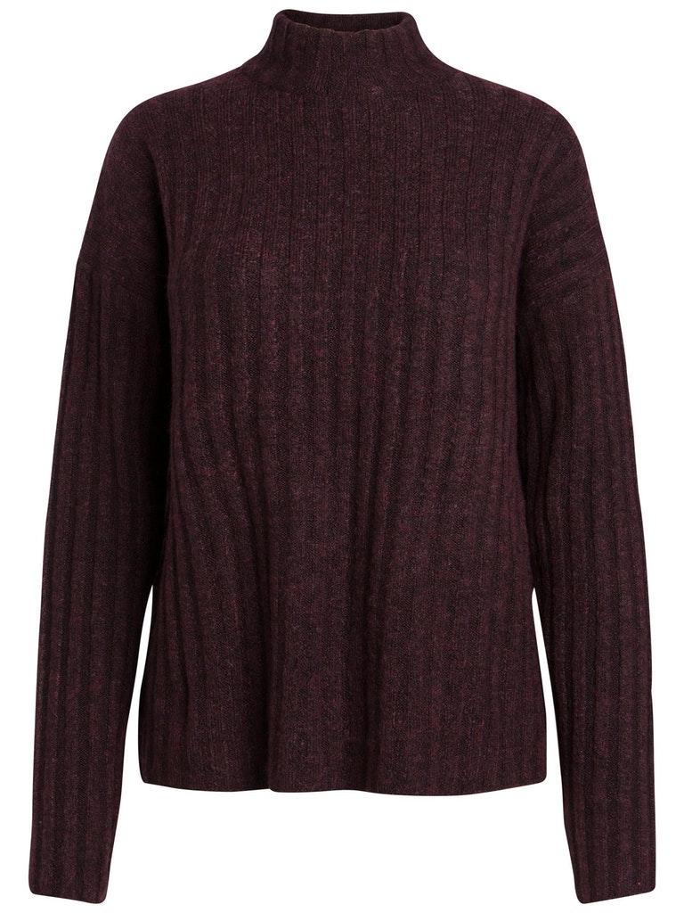 PIECES Damen Pullover PCSANNI LS WOOL  KNIT NOOS