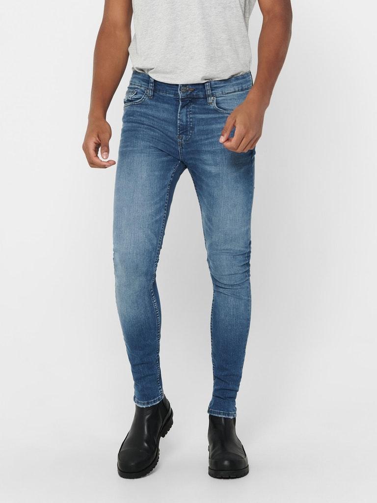 ONLY&SONS Herren Jeans ONSWARP LIFE SKINNY BLUE DCC  7114 NOOS