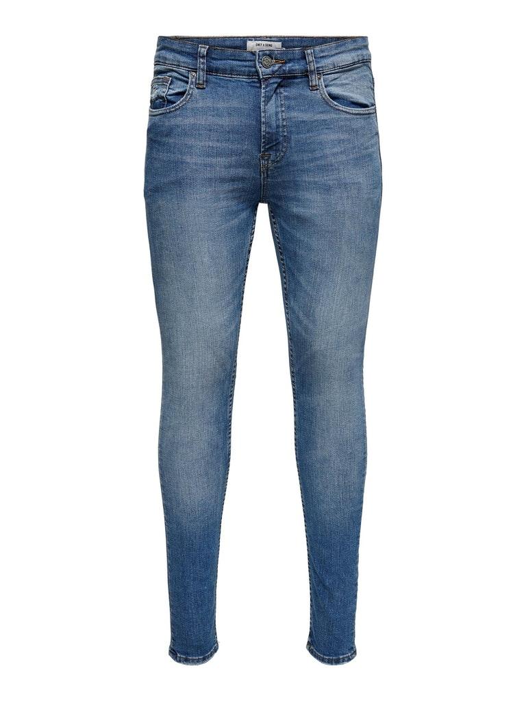 ONLY&SONS Herren Jeans ONSWARP LIFE SKINNY BLUE DCC  7114 NOOS
