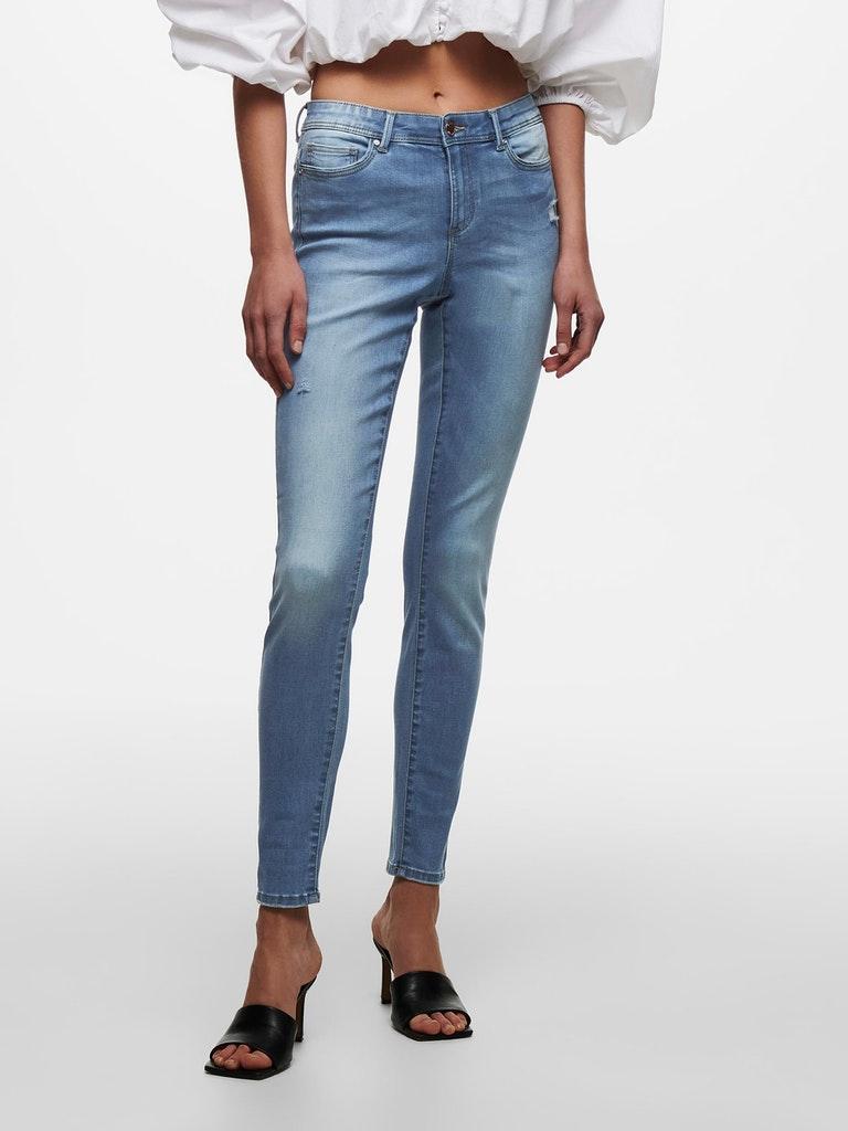 ONLY Damen Jeans ONLWAUW MID SK DEST BJ759 NOOS