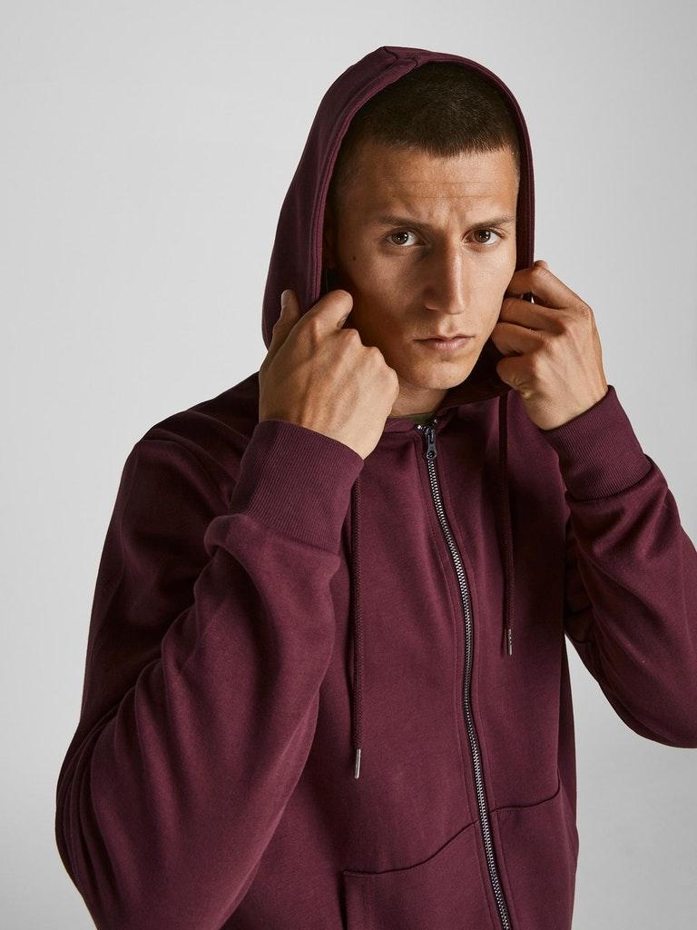 Jack & Jones Herren Hoodie JJEBASIC SWEAT ZIP HOOD NOOS