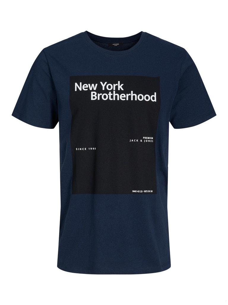 Jack & Jones Herren Hoodie JPRBLABROTHERHOOD SS TEE CREW NECK