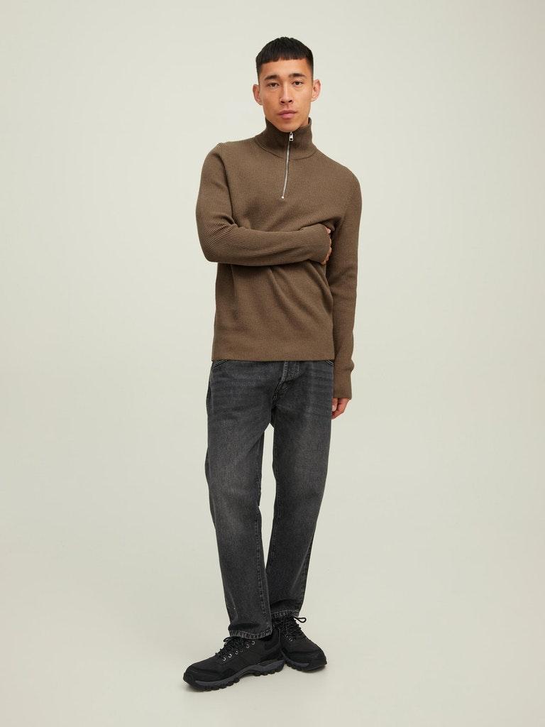 Jack & Jones Herren Pullover JPRCCPERFECT KNIT HALF ZIP SN