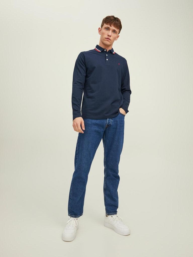 Jack & Jones Herren Poloshirt JJEPAULOS POLO LS NOOS