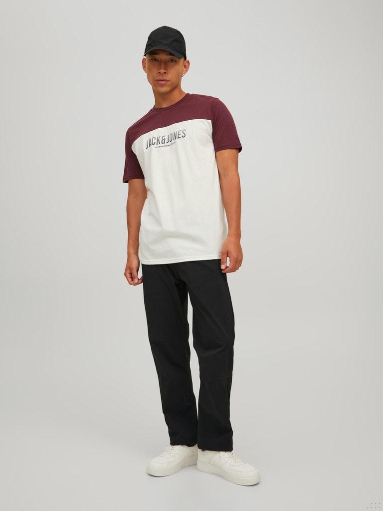 Jack & Jones Herren T-Shirt JJEDAN BLOCKING TEE SS O-NECK NOOS