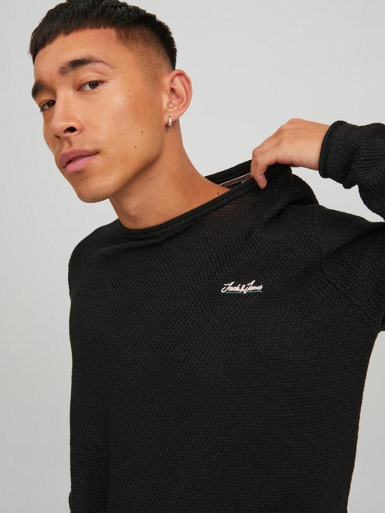 Jack & Jones Herren Pullover JORPAUL TONS KNIT CREW NECK DETAIL SN