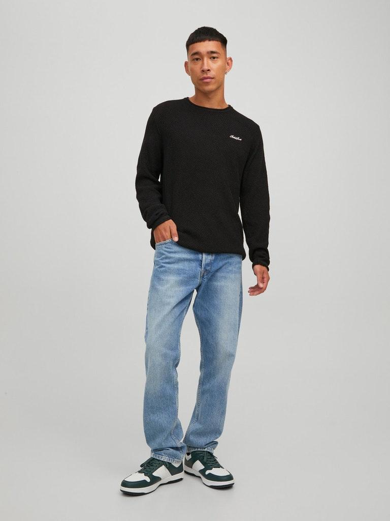 Jack & Jones Herren Pullover JORPAUL TONS KNIT CREW NECK DETAIL SN