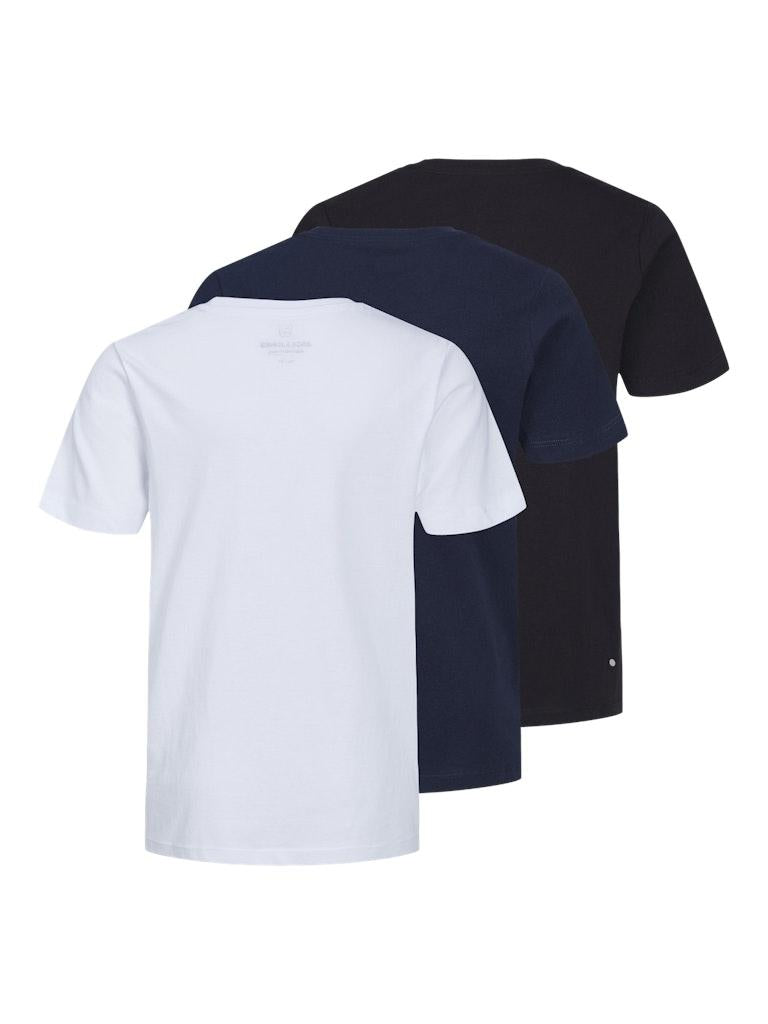 Jack & Jones Jungen T-Shirt JJETHAN TEE  SS CREW NE  3PK MP NOOS JNR