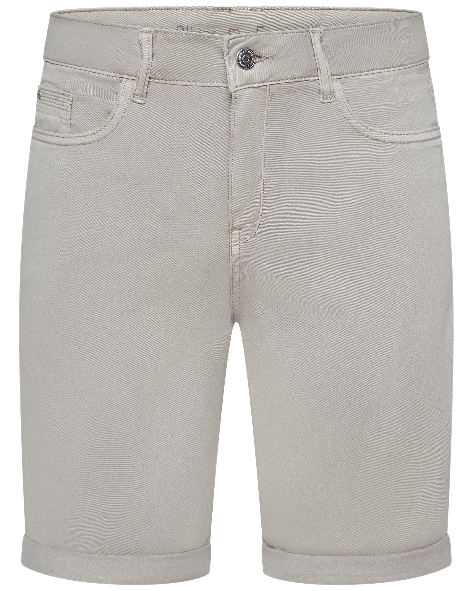 s.Oliver Damen Bermuda Shorts Straight Leg – Sommerhose in Navy, Beige & Weiß