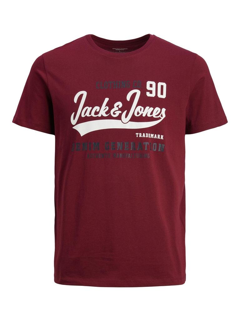 JACK&JONES JJELOGO TEE SS O-NECK 2 COL AW22 SN