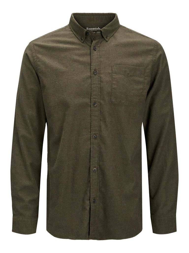 JACK&JONES JJECLASSIC MELANGE SHIRT L/S AU22 SN