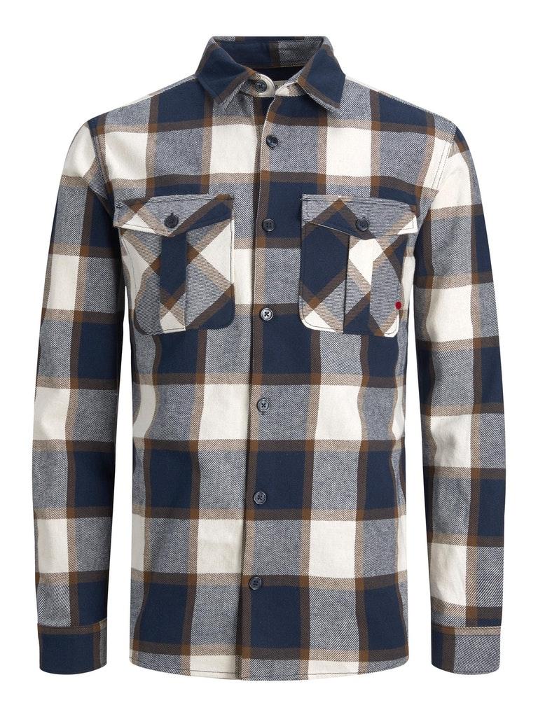 JACK&JONES RDDROYAL CHECK OVERSHIRT L/S SN