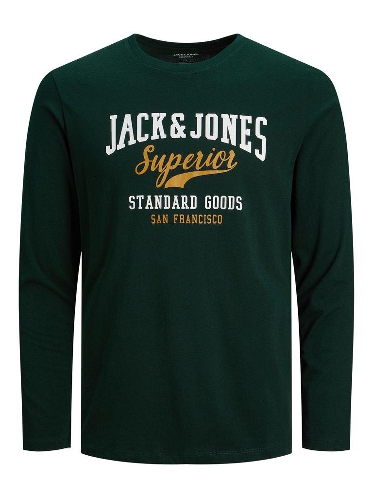 JACK&JONES JJELOGO TEE LS O-NECK 2COL AW22 NOOS JNR