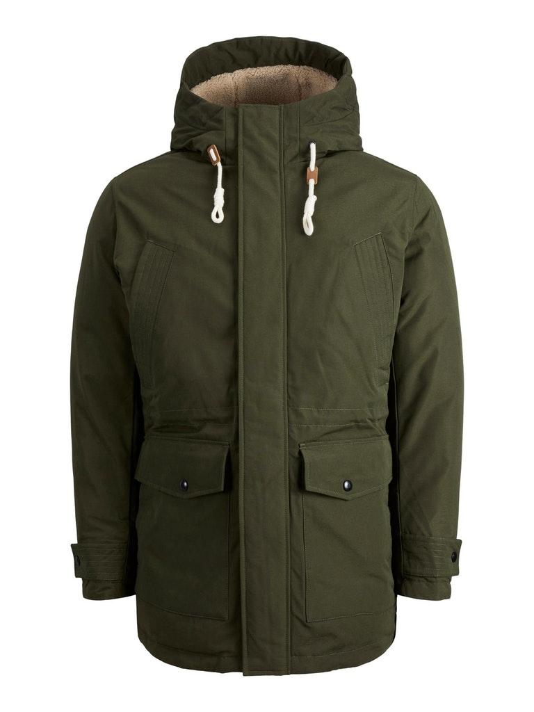 JACK&JONES JJEMASH TEDDY PARKA SN