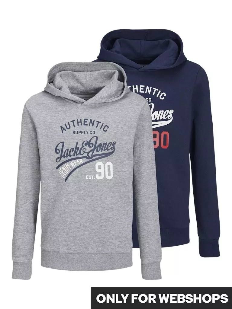 JACK&JONES JJETHAN SWEAT HOOD 2PK MP NOOS JNR